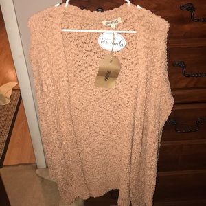 NWT blush popcorn cardigan
